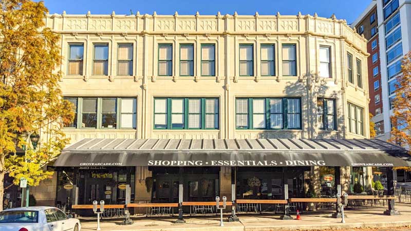 Grove Arcade façade in downtown Asheville