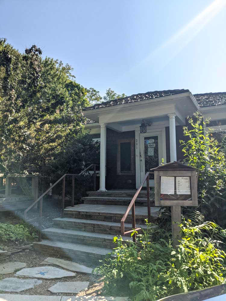 Exterior of Liberty House Cafe in North Asheville