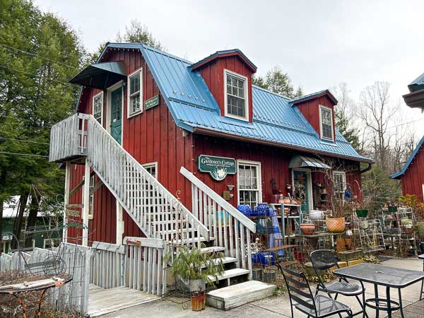 Exterior of Gardener's Cottage in Saluda, NC