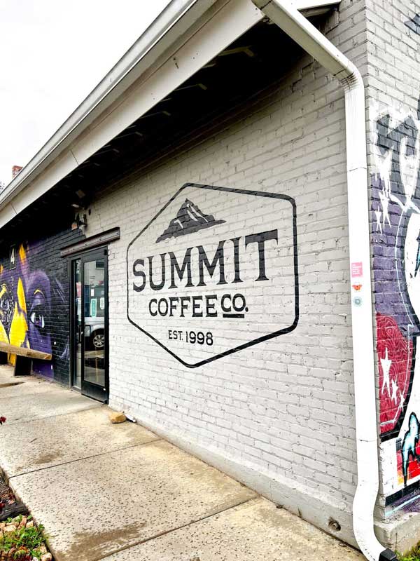 The Summit Coffee Co building in the RAD