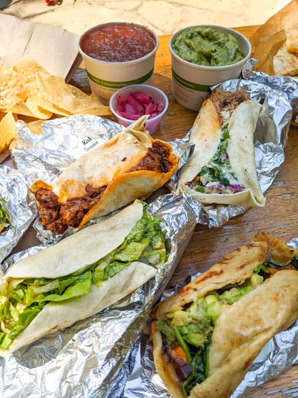 Lunch tacos from Asheville's Taco Billy
