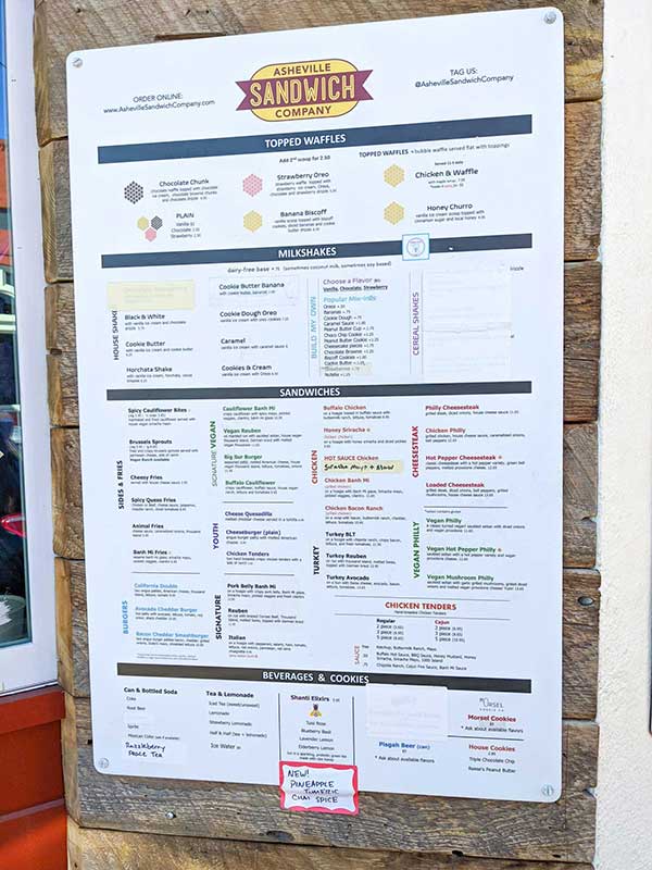 A Review of Lunch from Asheville Sandwich Company When In Asheville