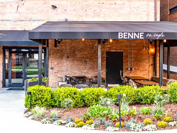 Exterior of Benne on Eagle in Asheville, NC