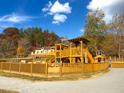 Playground at Biltmore Estate's Antler Hill Village