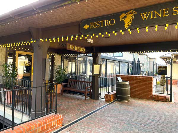 Entrance to The Bistro restaurant on the Biltmore Estate