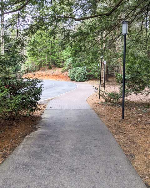 Paved path to the Biltmore House