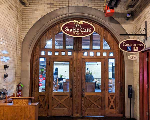 Entrance to the Stable Cafe on the Biltmore Estate