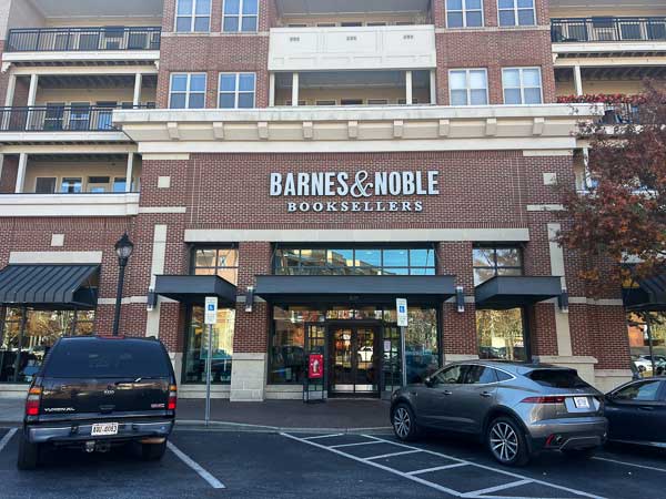 Exterior of Barnes & Noble at Biltmore Park Town Square in Asheville, NC