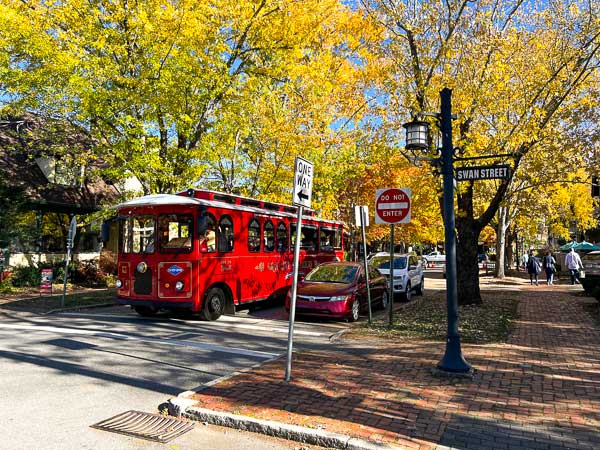 Gray Line Trolley in Biltmore Village