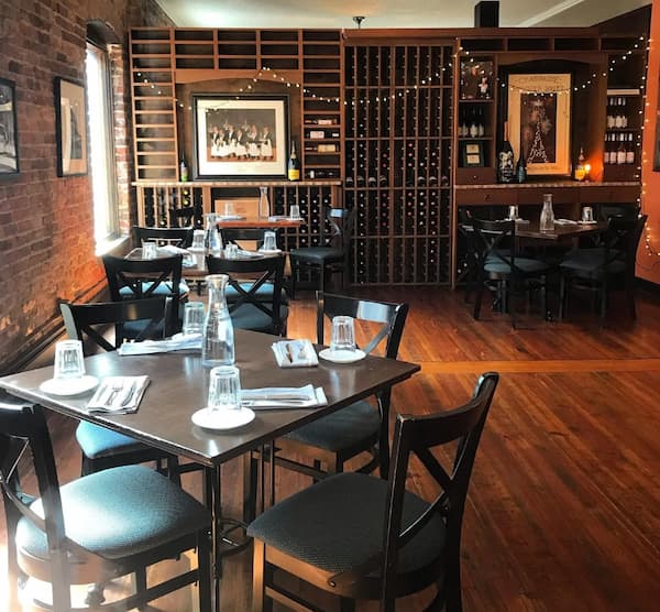 Interior of Bouchon in Asheville, NC