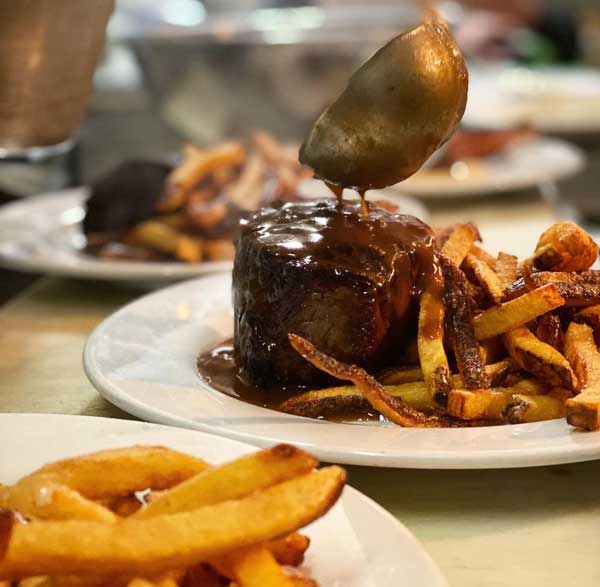 Steak Frites at Bull and Beggar in Asheville, NC