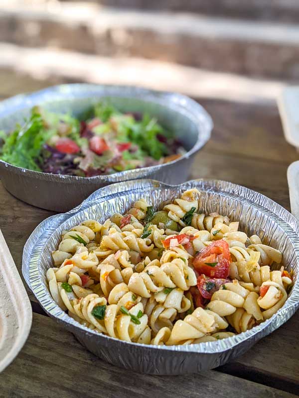 Pasta salad from Burial Beer