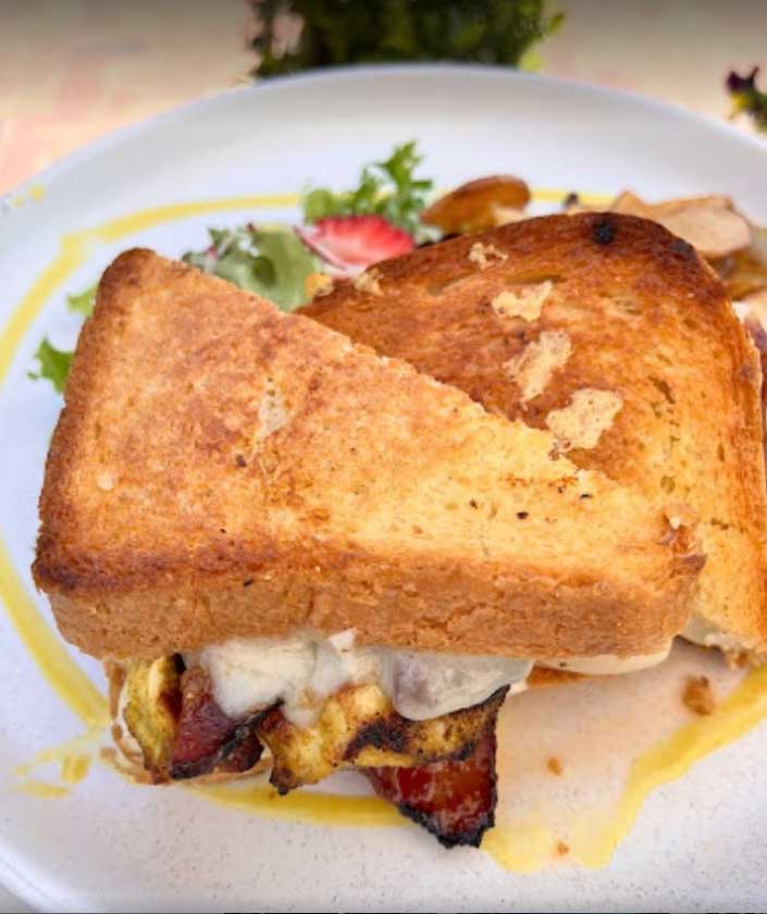 Breakfast sandwich from Bomba Cafe in Asheville