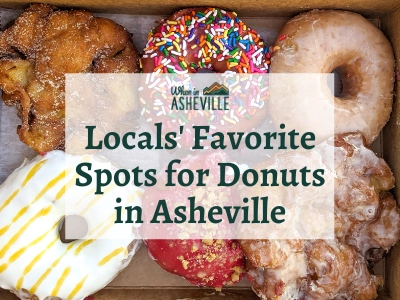 Vortex Doughnuts with text "Locals' Favorite Spots for Donuts in Asheville"