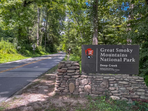 Entrance to the Great Smoky Mountains National Park