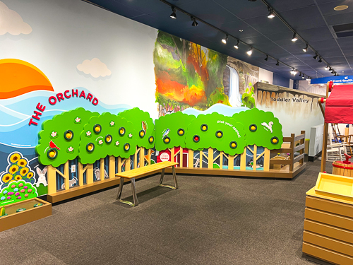 Pretend orchard at Hands On Children's Museum