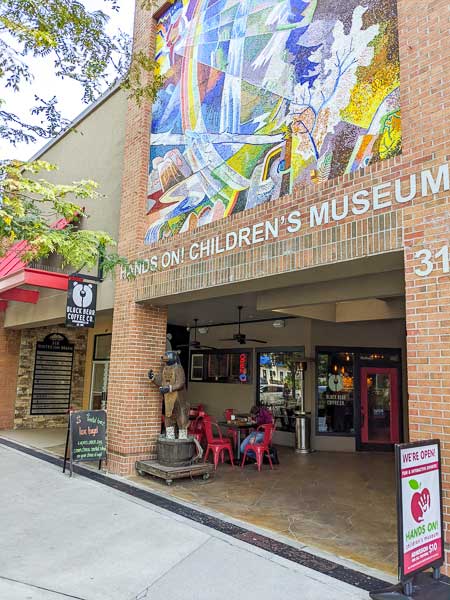 Exterior of Hands On! Children's Museum in Hendersonville, NC