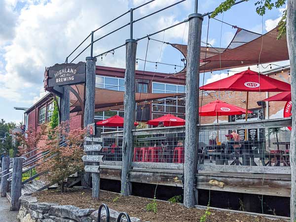 Entrance to Highland Brewing in East Asheville