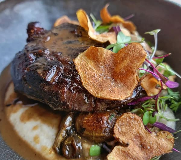 Braised beef cheek from Jargon in West Asheville