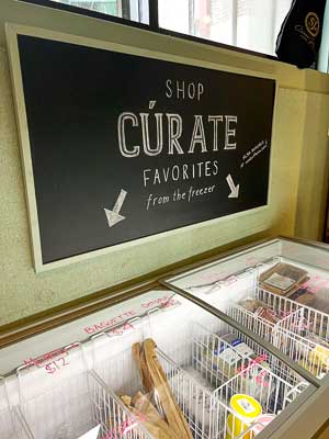Freezer section at the La Bodega by Curate marketplace