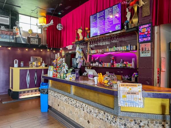 Interior of the LaZoom Room in downtown Asheville