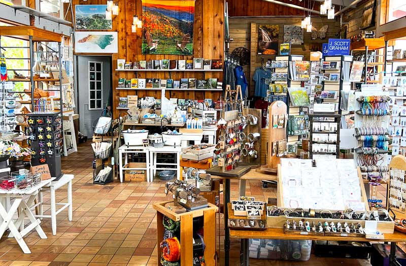 Gift shop at Pisgah Inn