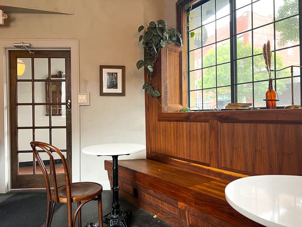 Interior of Rowan Coffee in downtown Asheville, NC