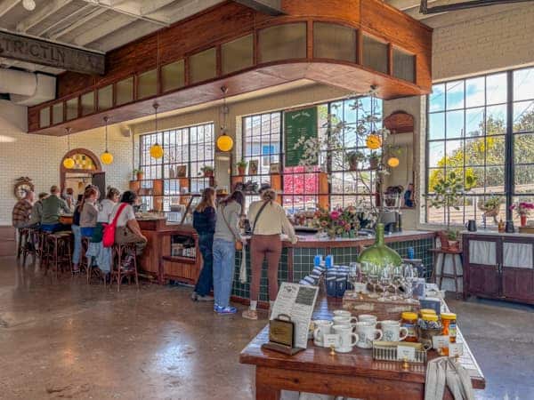 Interior of Rowan Coffee's West Asheville location