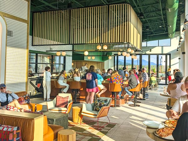 Interior at Soprana Rooftop Cucina in Asheville, NC