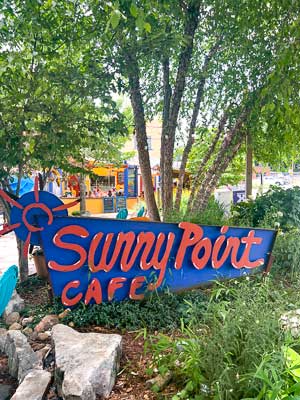 Exterior of Sunny Point Cafe in West Asheville