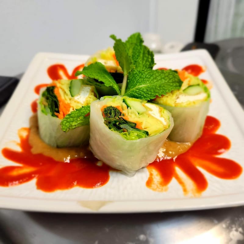 Spring roll from Suwana Asian Cuisine in East Asheville