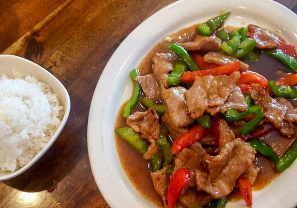 Beef curry at Thai Chili Asian Bistro in Asheville, NC