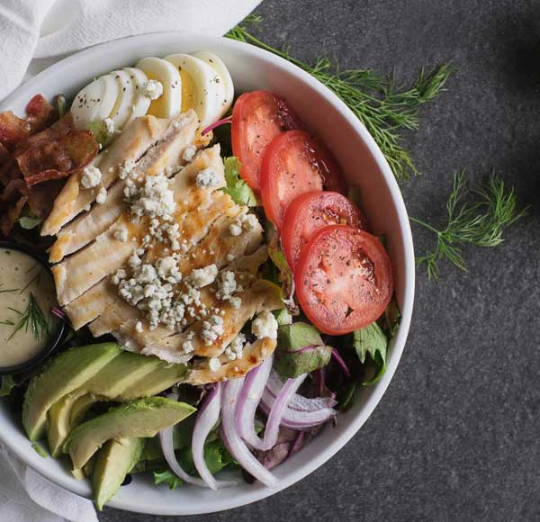 Salad from Ultra Coffeebar in River Arts District in Asheville, NC