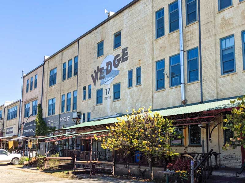 Exterior of Wedge Brewing at Wedge Studios in River Arts District